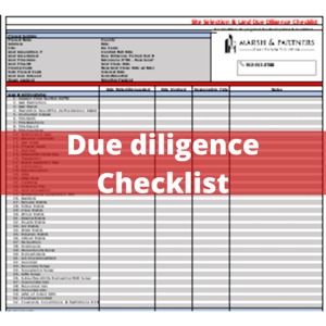 Real estate due diligence checklist for land investing, site selection, & land development