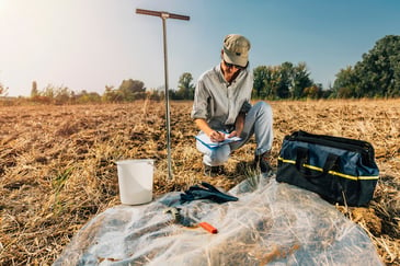 A geotechnical engineer usually conducts a soil study, or geotechnical survey, to determine the feasibility of construction and real estate development.